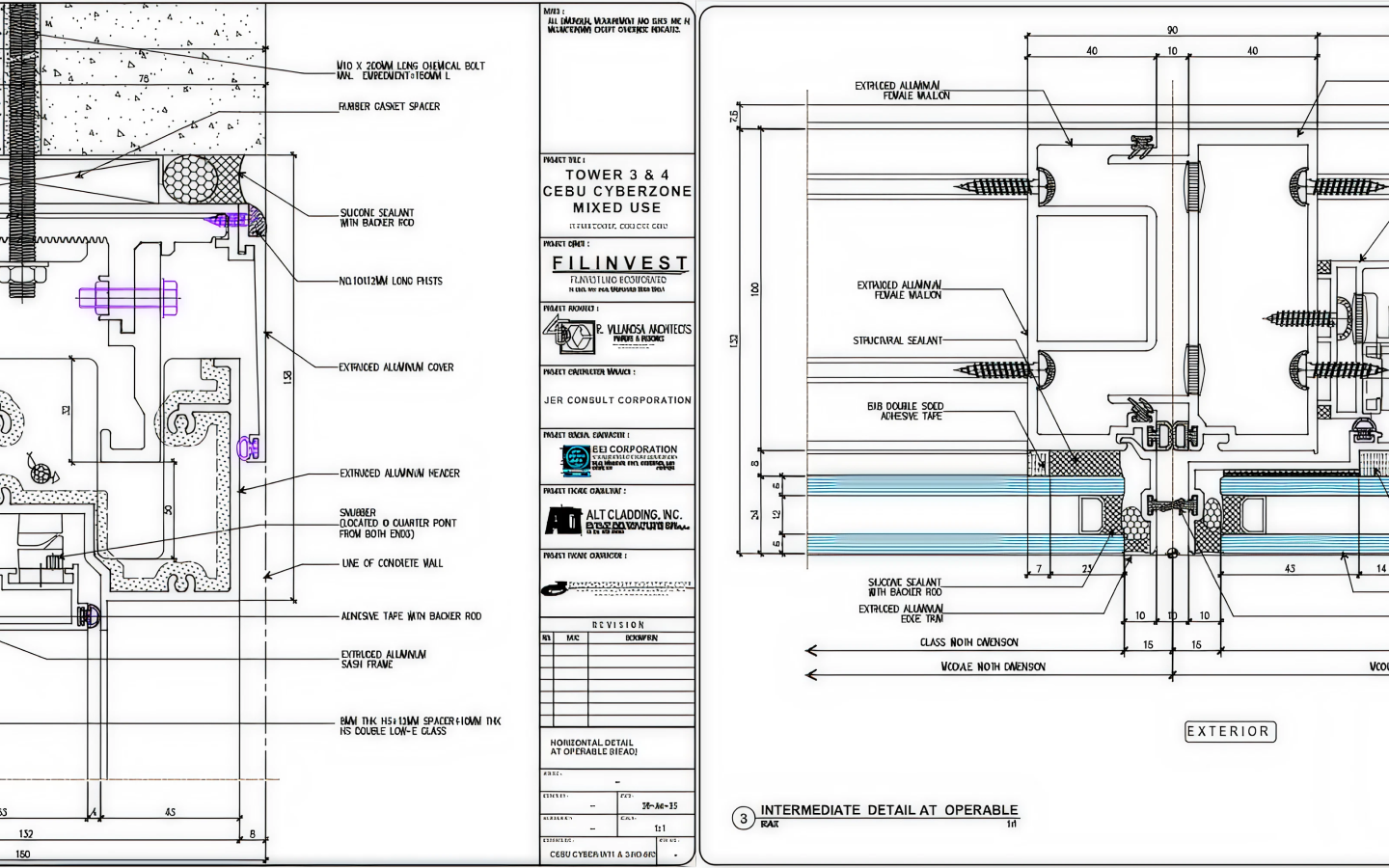 Technical blueprint background